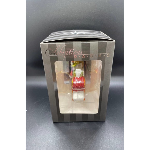 New Radko Celebrations Blown Glass Santa - Picture 2 of 4